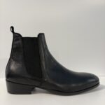 Stivaletto in pelle spazzolata
