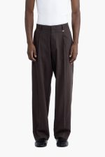 Pantalone gamba ampia in lino