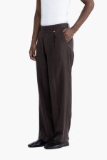 Pantalone gamba ampia in lino - immagine 2